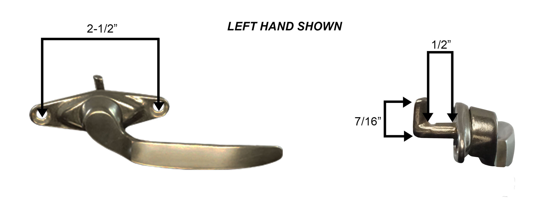 WRS Special Left or Right Hand Project in Handle - White Bronze