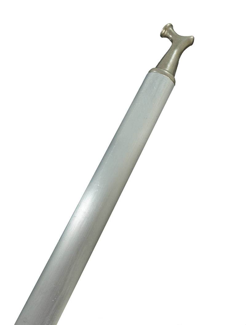WRS 6' Ft Pole Hook Assembly - White Bronze Hook, Rubber Base