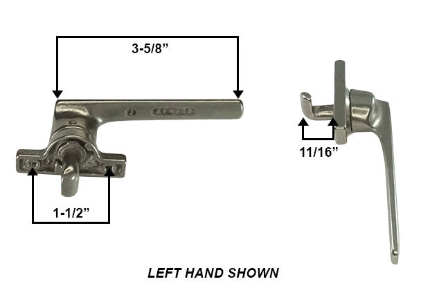 WRS Left or Right Hand Project-In Cam Handle - White Bronze