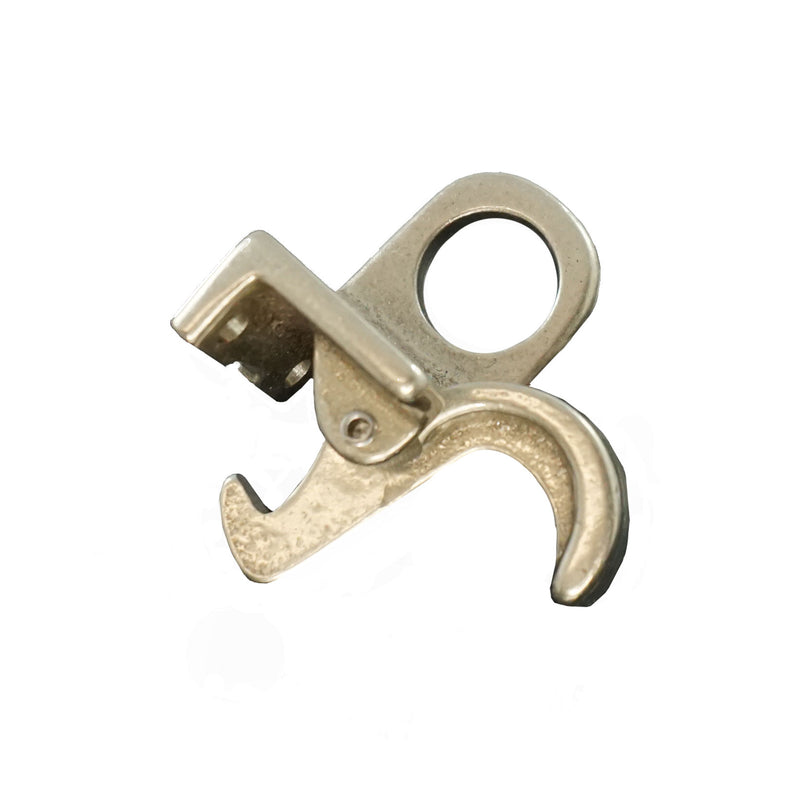 WRS 1" White Bronze Spring Catch with Pole Hook - 15/16" Reach