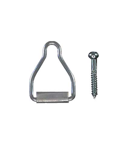 WRS 1-9/16" Screen Latch Loop with Screw - Mill Finish