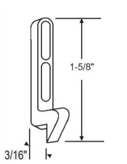 WRS Sliding Screen Door Strike - 3/16" Offset