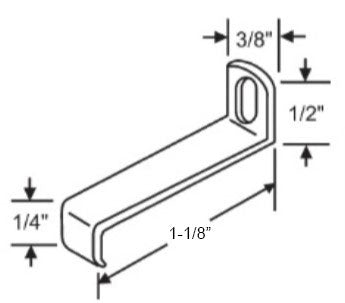 WRS 1-1/8" Zee Clip - Stand Off Frame