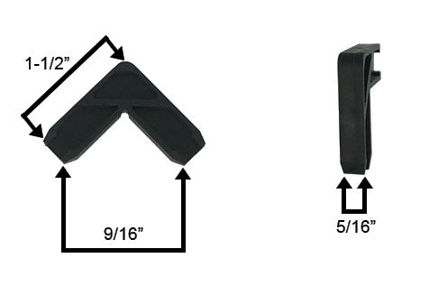 WRS 3/8" Inside Miter Screen Corner Key - Black