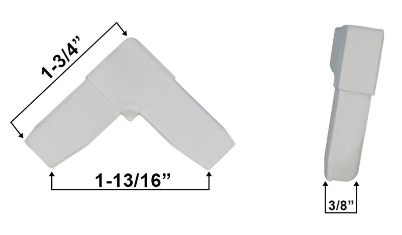 WRS 7/16" Window Screen Corner Key - White