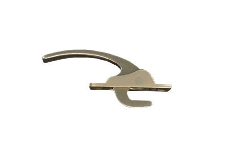 WRS 7/16" Single Point Casement Locking Handle - White Bronze