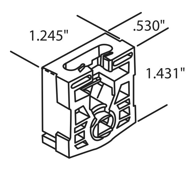 WRS 1.245" Pivot Lock Shoe - Metal Spring / Molded Plate