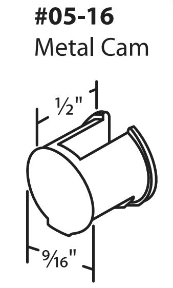 WRS catalog Die Cast Locking Cam 1/2" x 9/16"