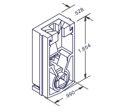 WRS .990" Pivot Lock Shoe w/Metal Cam
