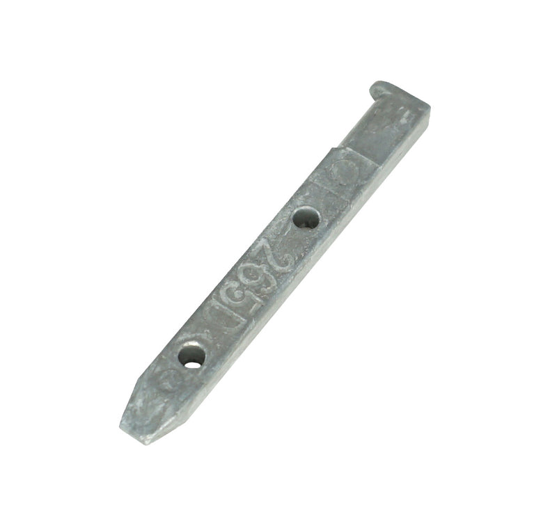05-265D Main Image of WRS 2-1/2" Zinc 2 Hole L Shaped Pivot Bar 