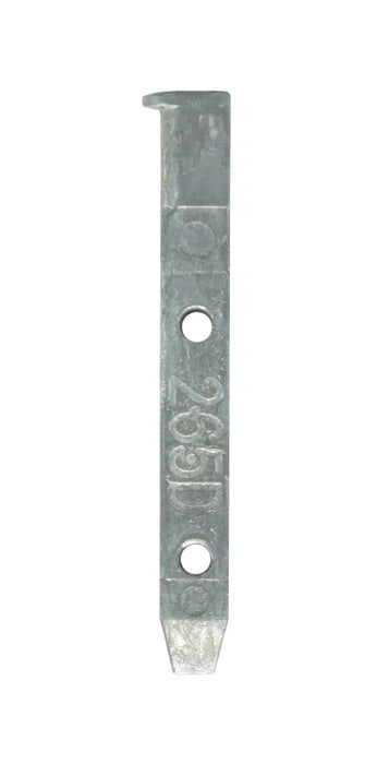 05-265D Side Image of WRS 2-1/2" Zinc 2 hole L shaped Pivot Bar