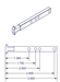 05-77-23 Diagram of WRS Die Cast T Shaped Pivot Bar - 4 Hole