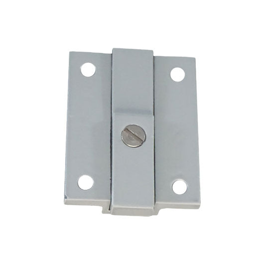 WRS 2-7/16" Partition Door Slide Latch - Grey/Painted Aluminum
