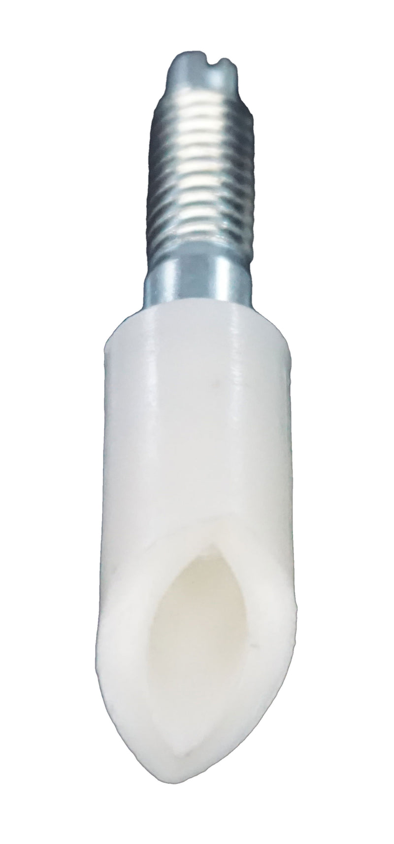 WRS 1/2" Round Pintle - White Nylon