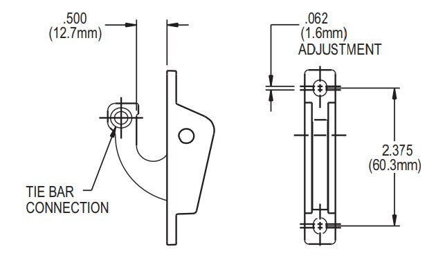 WRS 2.375" Upper Locking Cam System - Aluminum