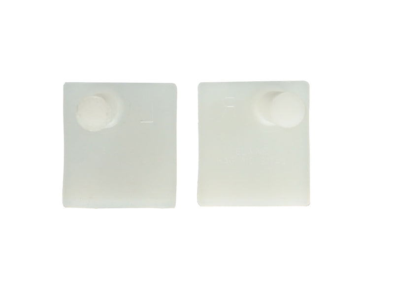 WRS Left & Right Hand Pressure Shoe Set with 1-7/16" Pins - White Nylon