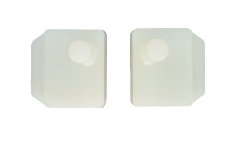 WRS Left Hand & Right Hand Pressure Shoe Set with 3/8" Pins - White Nylon