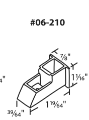 06-210 WRS 1-19/64" Sash Cam