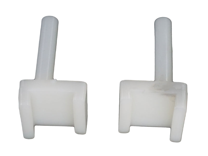 WRS 2" Left Hand & Right Hand Pressure Shoe Set with Pins  -  White Nylon