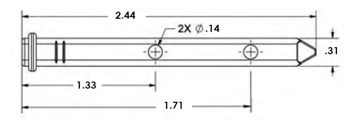 WRS Ashland 2-7/16" Die Cast Pivot Bar
