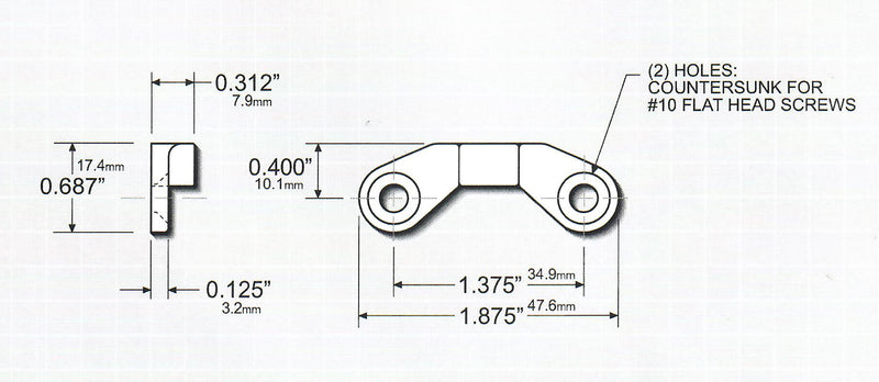079-104 WRS White Bronze Project Out Window Keeper 079-104 Diagram