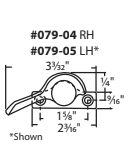 079-05 White Bronze Sweep Lock Diagram 