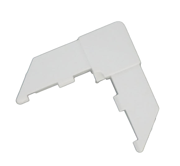 Outside Plastic Straight Cut Screen Corner Key - White, 3/8
