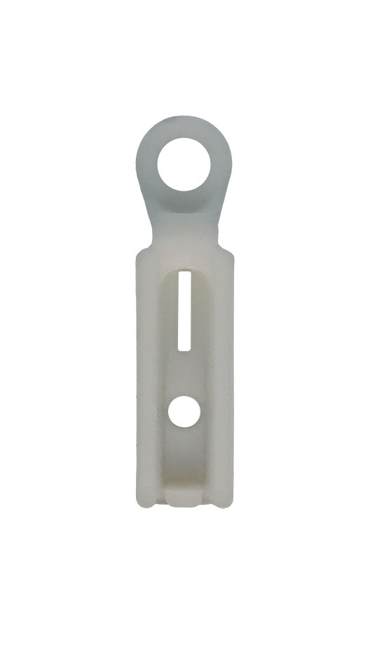 WRS 2-1/2" White Nylon Pressure Shoe Assembly - Shoulder Rivet