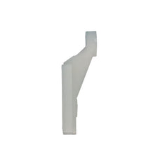 WRS 2-1/2" White Nylon Pressure Shoe Assembly - Shoulder Rivet