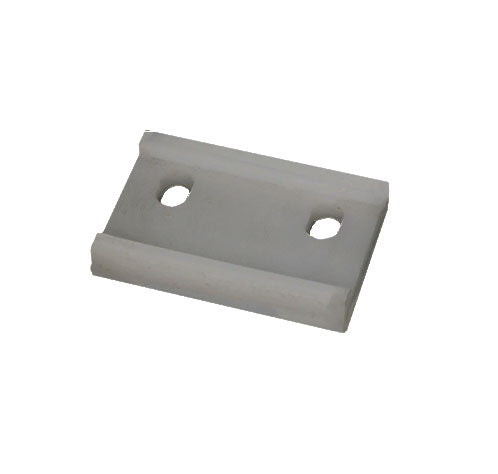 WRS 1-1/2" White Nylon Pressure Shoe - Without Pin