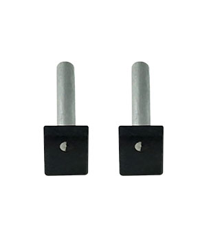 WRS Pressure Shoe Set with 1-3/4" Metal Pins - Black
