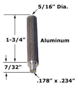 WRS 1-3/4" Pressure Shoe Pin - Aluminum