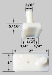 WRS 2" Pressure Shoe Set with Pins - White