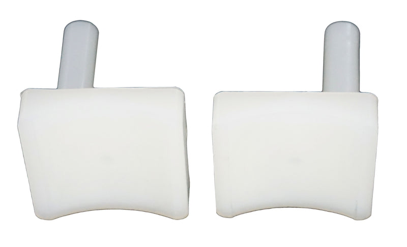 WRS 1-3/4" Left Hand & Right Hand Pressure Shoe Set - White Nylon