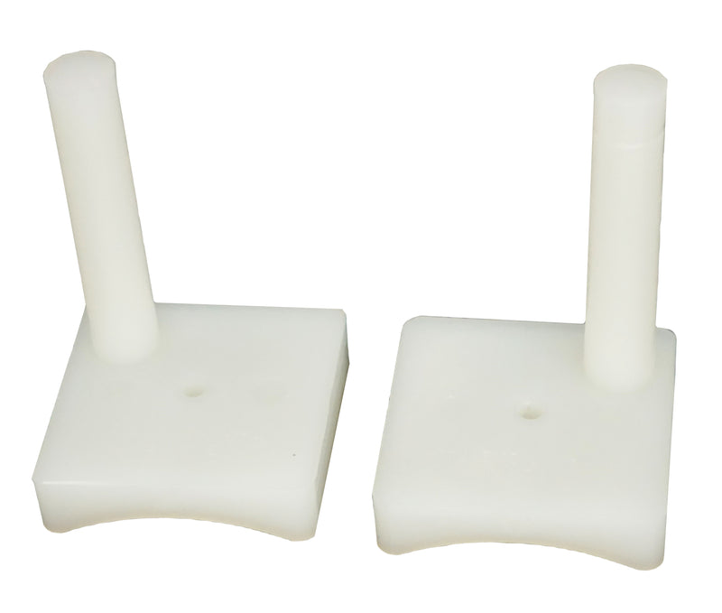 WRS 1-3/4" Left Hand & Right Hand Pressure Shoe Set - White Nylon