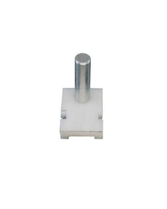 WRS Non-Handed White Nylon Pressure Shoe - 1-5/16" Metal Pin