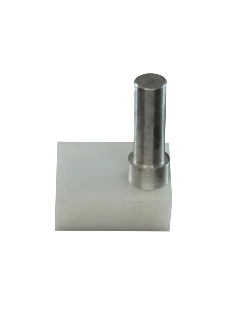WRS 1-3/8" Right Hand Pressure Shoe with Metal Pin - White Nylon Base