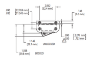 014-418-32 Truth Hardware Die Cast Positive Action Lock (PAL System)