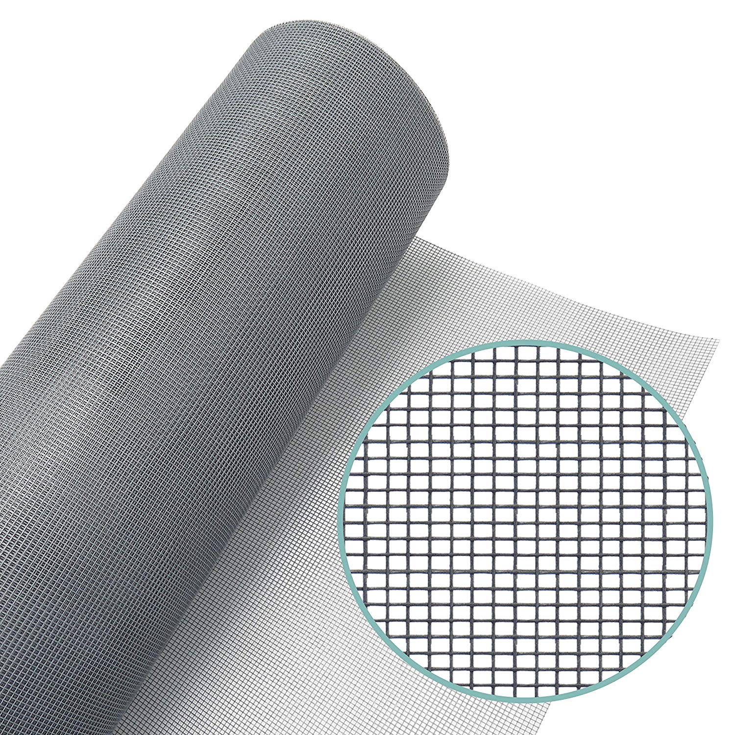 Screen Door Repair Kit With Rolling Tool - Replace Window Screens For Patio Doors 36" X 84" Size