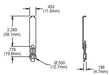 014-174-3 Truth 3-1/16" Insert Link Assembly For Mirage Concealed Multi-Point Locking System Diagram